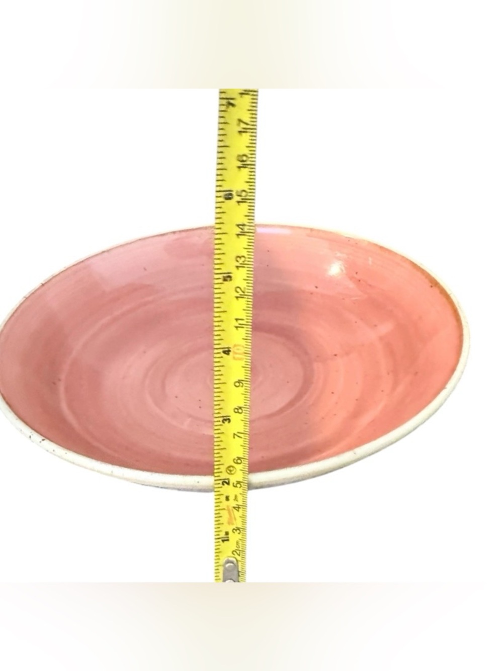 4 Churchill Stonecast rustic spiced orange 10”X 2” hand decorated wide rim bowls - Picture 6 of 6